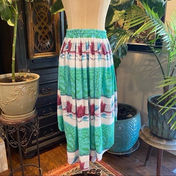 Free People Floral boho swingy skirt - Picture 15 of 16